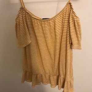 off the shoulder flowy top